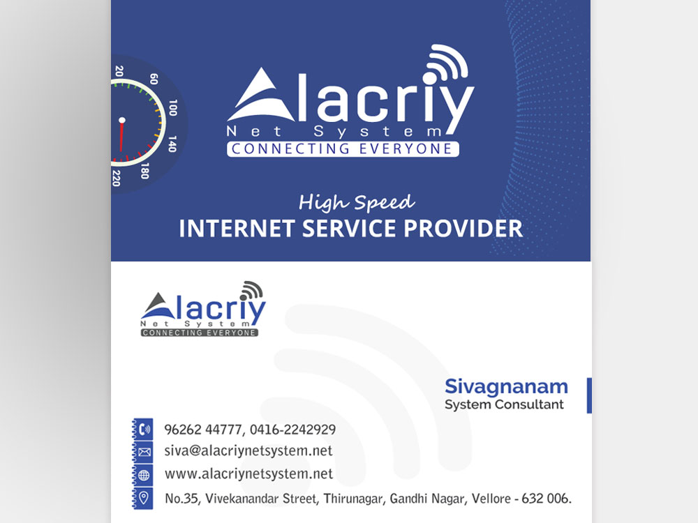 Business Card For Internet Service Provider